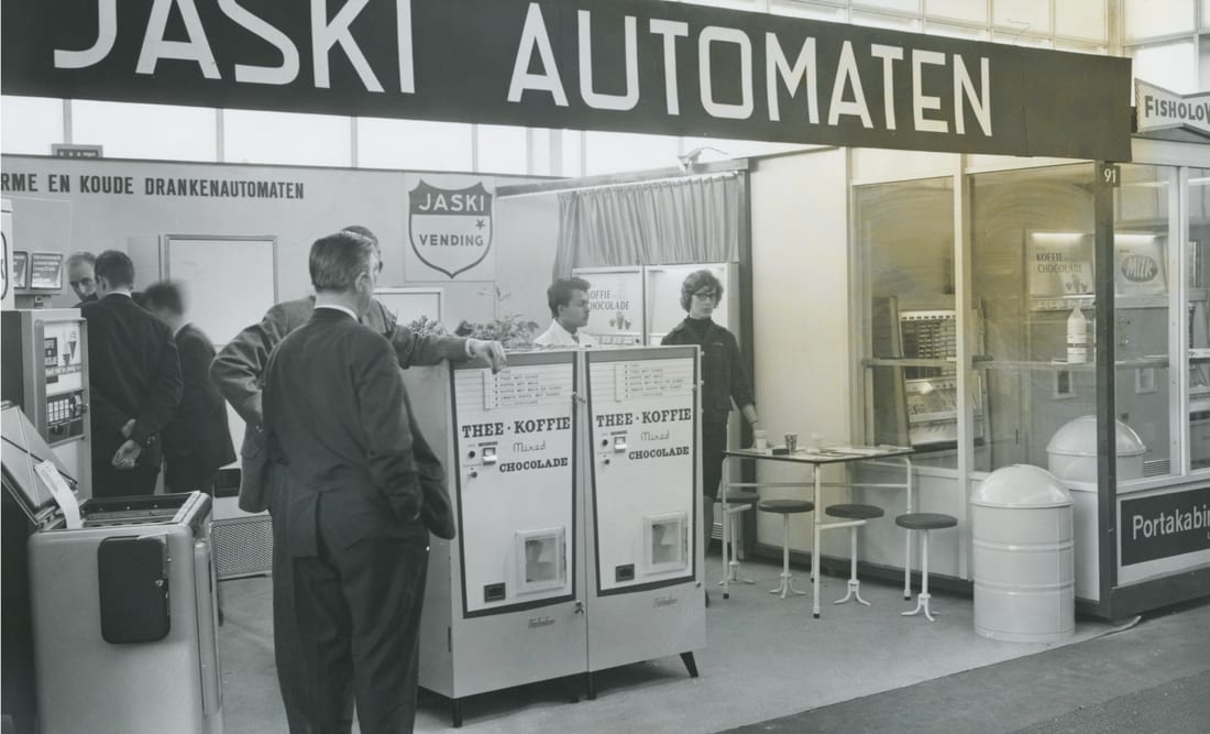 Jaski Automaten-stand op een vakbeurs, jaren 60